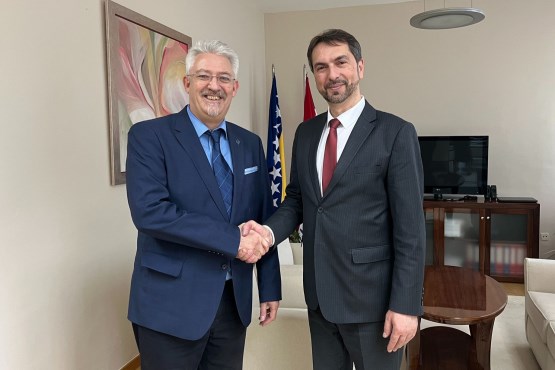 Zamjenik predsjedavajućeg Predstavničkog doma PSBiH Marinko Čavara primio voditelja Fondacije Konrad Adenauer u BiH 